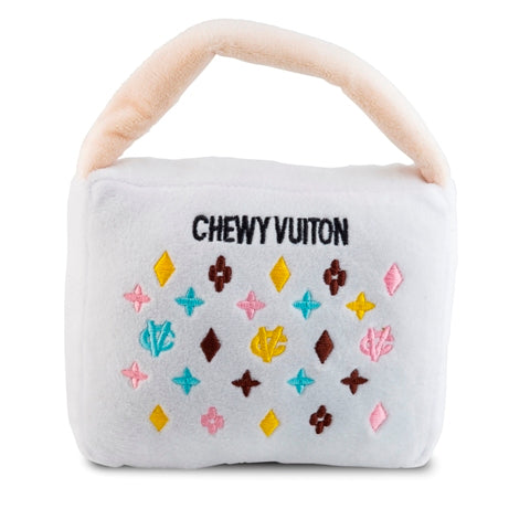 White Chewy Vuiton Handbag by Haute Diggity Dog