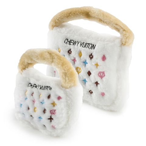 White Chewy Vuiton Handbag by Haute Diggity Dog