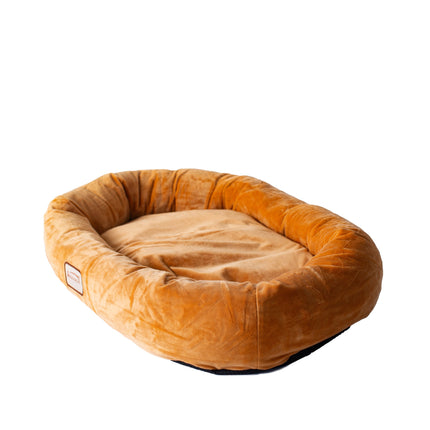 Armarkat Bolstered Pet Bed and Mat ultra-soft Dog Bed Brown Large