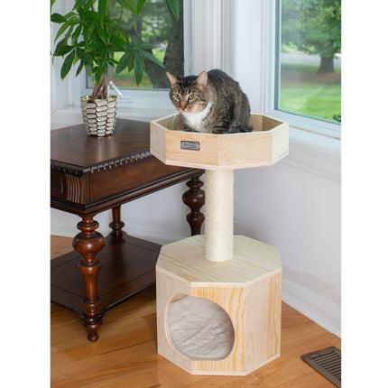 Armarkat Premium Scots Pine 29-Inch Cat Tree With Perch and Condo