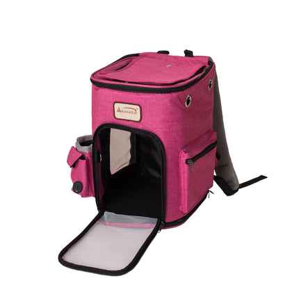 Armarkat PC301P Pets Backpack Pet Carrier In PInk and Gray Combo