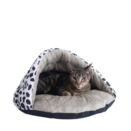 Armarkat Slipper Cat Bed Cozy Cave Pet Bed Aniti Slip Warm Bed For Cats And Small Dogs