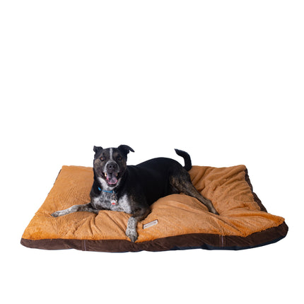 Armarkat M05HKF/ZS-L Large Pet Bed Mat With Poly Fill Cushion In Earth Brown & Mocha