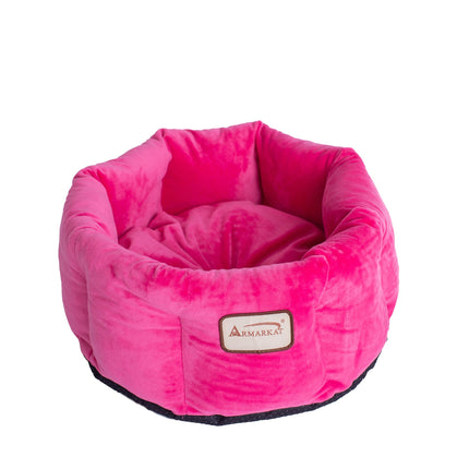 Armarkat Cat Bed Warm Pet cuddle bed PInk