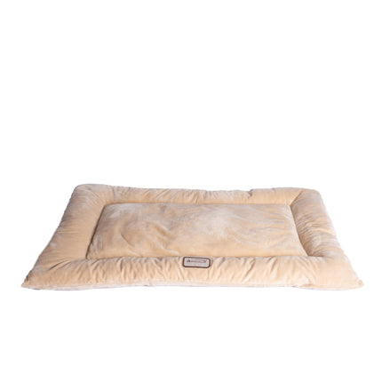 Armarkat M01CMH-L Large Pet Bed Mat Dog Crate Soft Pad With Poly Fill Cushion Beige