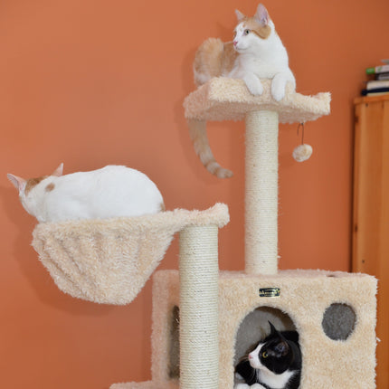 Armarkat Mult -Level Cat Tree Hammock Bed ClimbIng Center for Cats and Kittens A6901