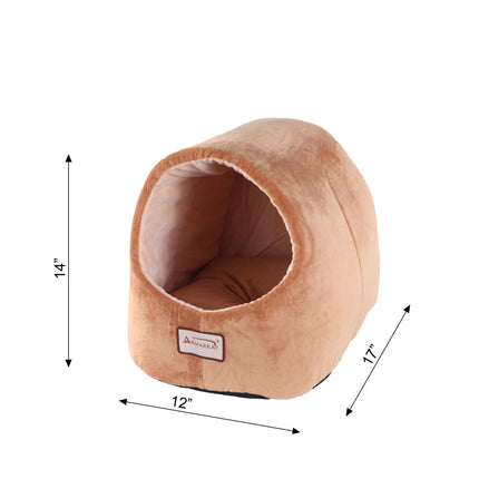 Armarkat Cat Bed Cave Shape Brown/Ivory C11CZS/MH