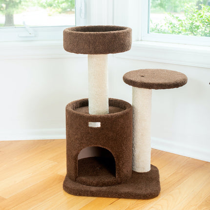 Armarkat F3005 Carpeted Cat Tree Condo Kitten Activity Tree Brown