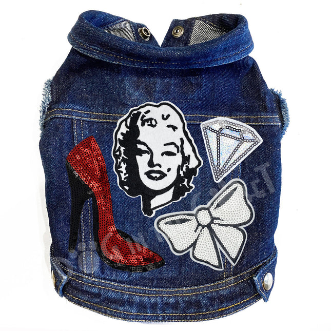 Marilyn Monroe Denim Dog Jacket