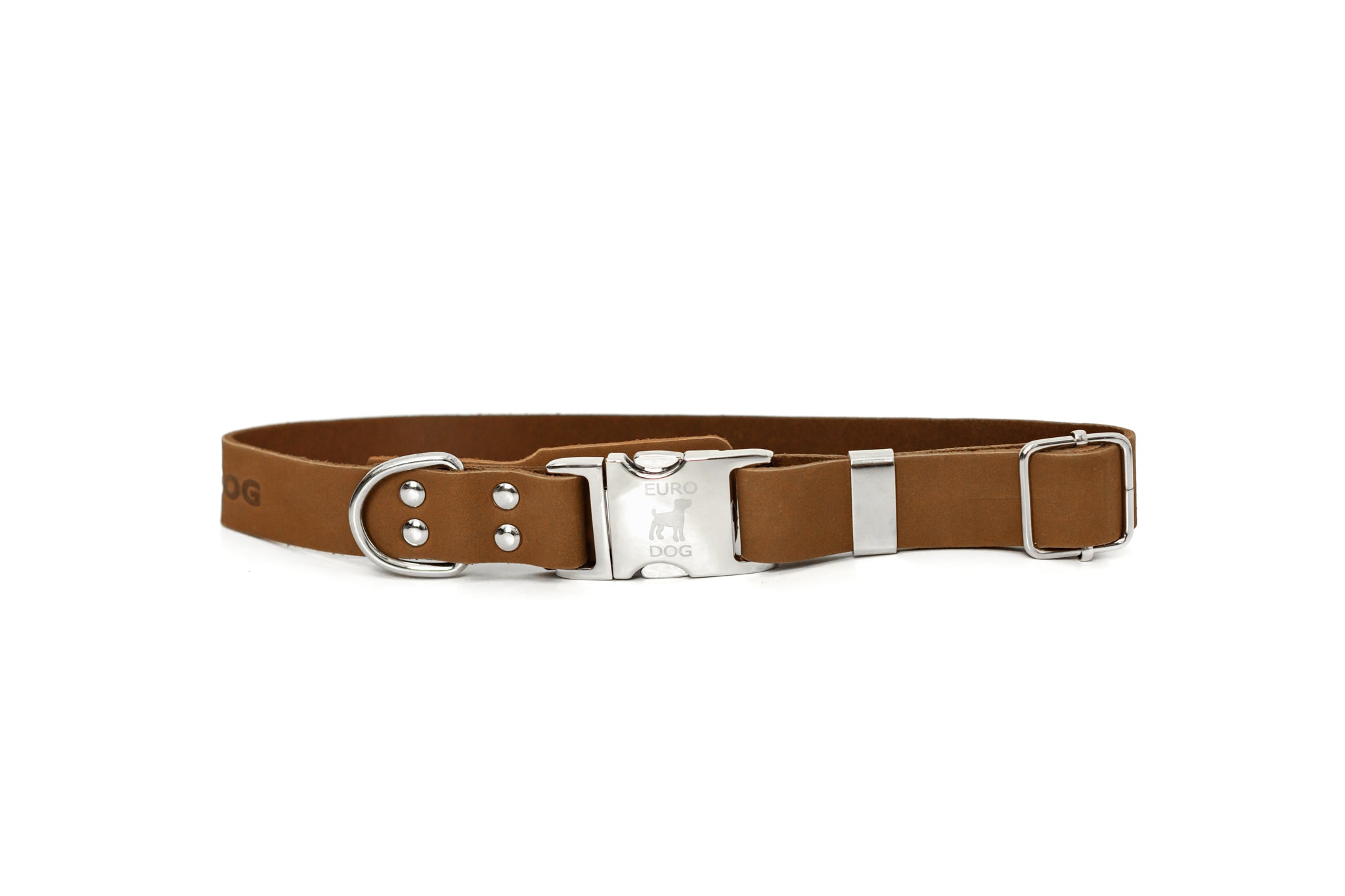 Modern Style Quick-Release Leather Dog Collar