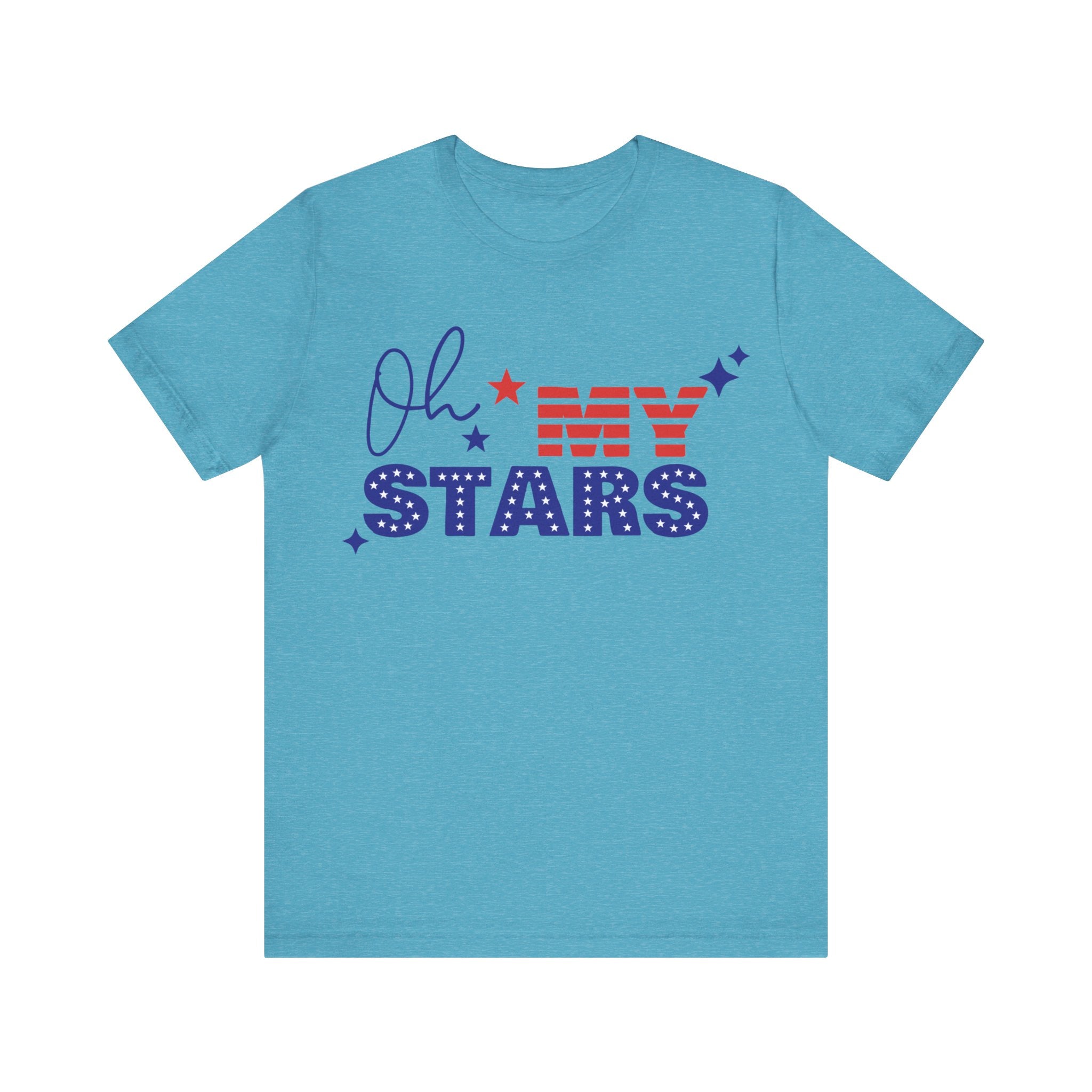 Oh My Stars Short Sleeve Tee Heather Aqua