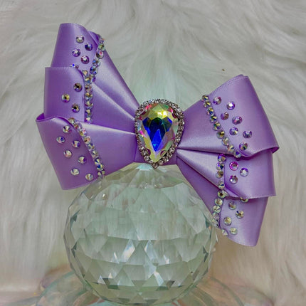 Crystal Hair Bows for Dogs-Lilac Elegance