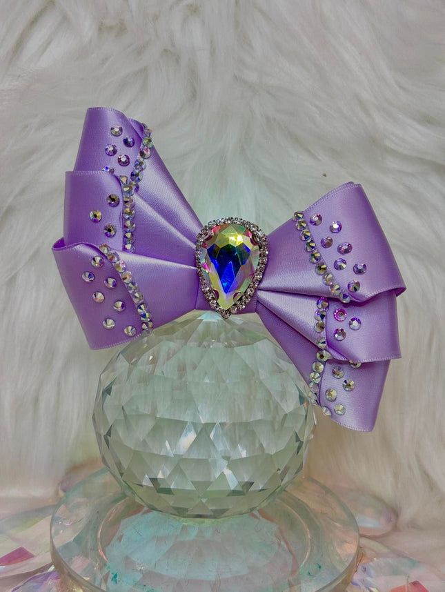 Crystal Hair Bows for Dogs-Lilac Elegance