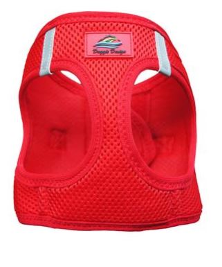 American River Ultra Choke Free Soft Mesh Dog Harness-Red