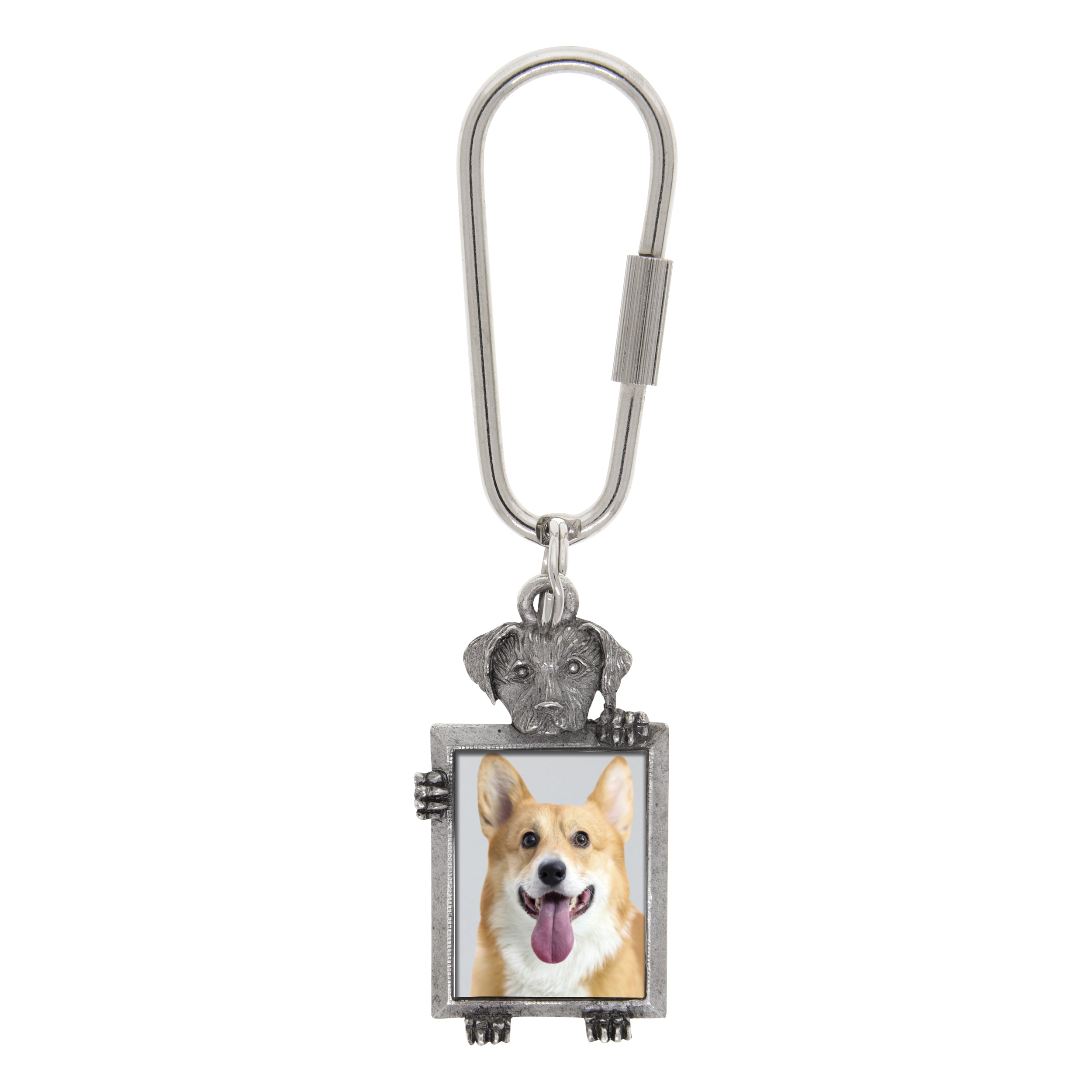 1928 Jewelry Dog Picture Carabiner Key Chain