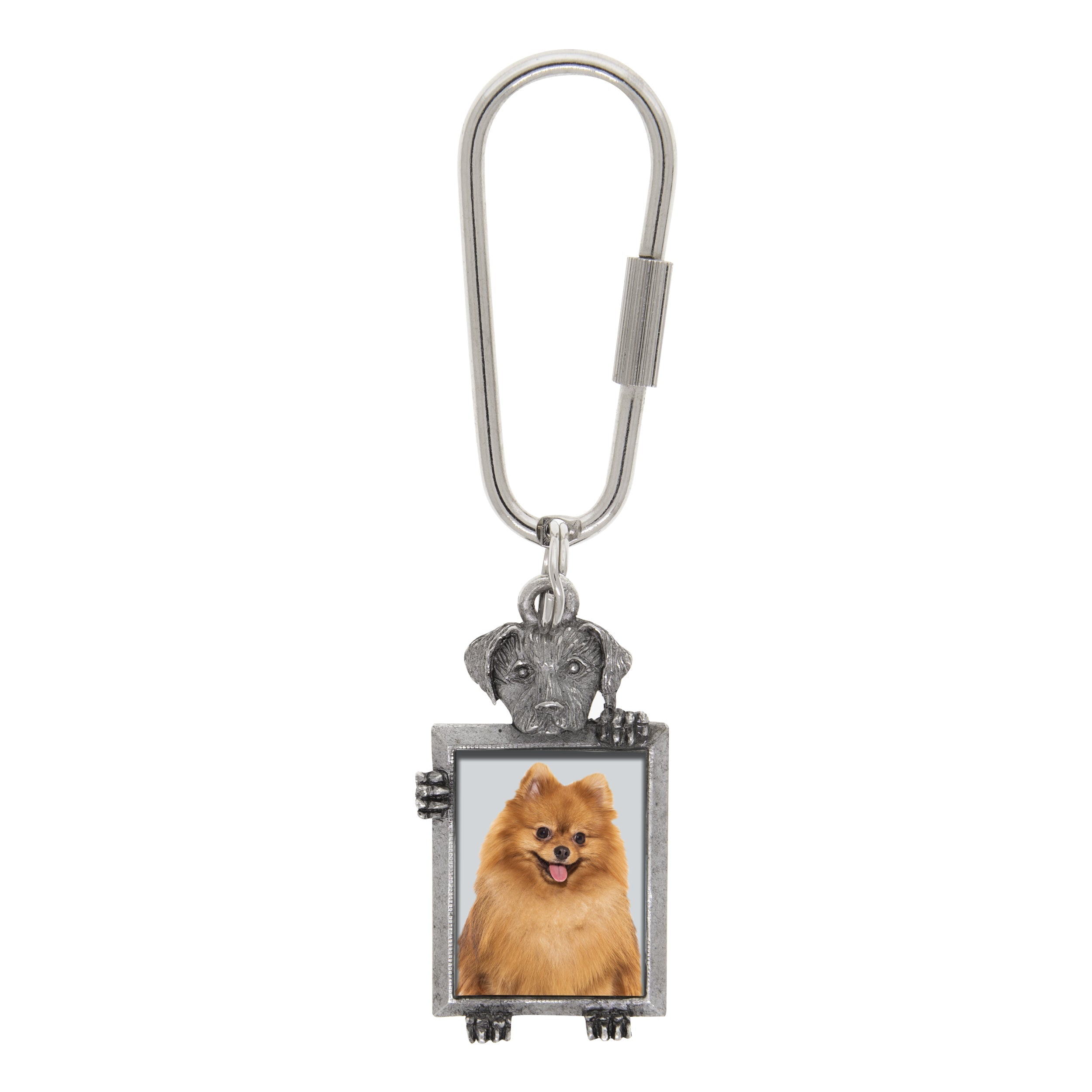 1928 Jewelry Dog Picture Carabiner Key Chain