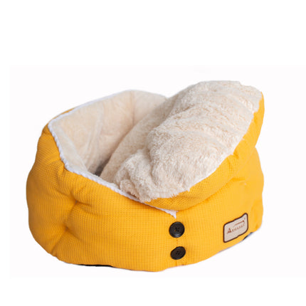 Armarkat Cat Bed C75HMB/MH Gold Waffle and White