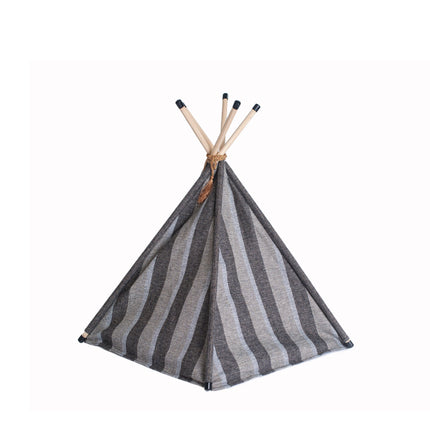 Armarkat Cat Bed C56HBS/SH Teepee Style With Striped Pattern