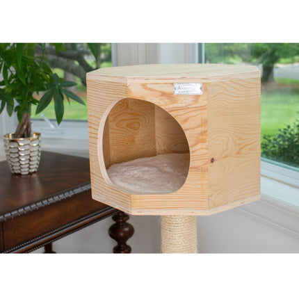 Armarkat Premium S4203 Scots Pine Solid Wood Cat Tree 46" Tall