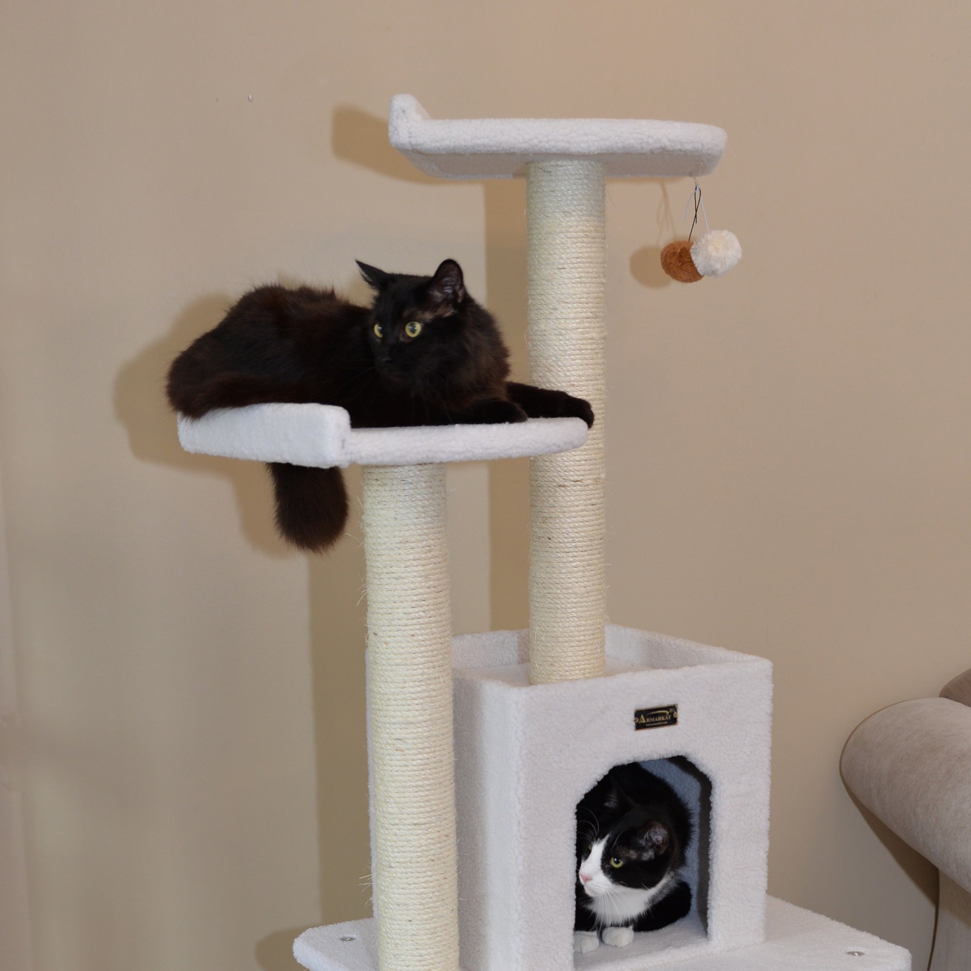 Armarkat B6203 Classic Cat Tree, Jackson Galaxy Approved, Five Levels With Condo and Two Perches