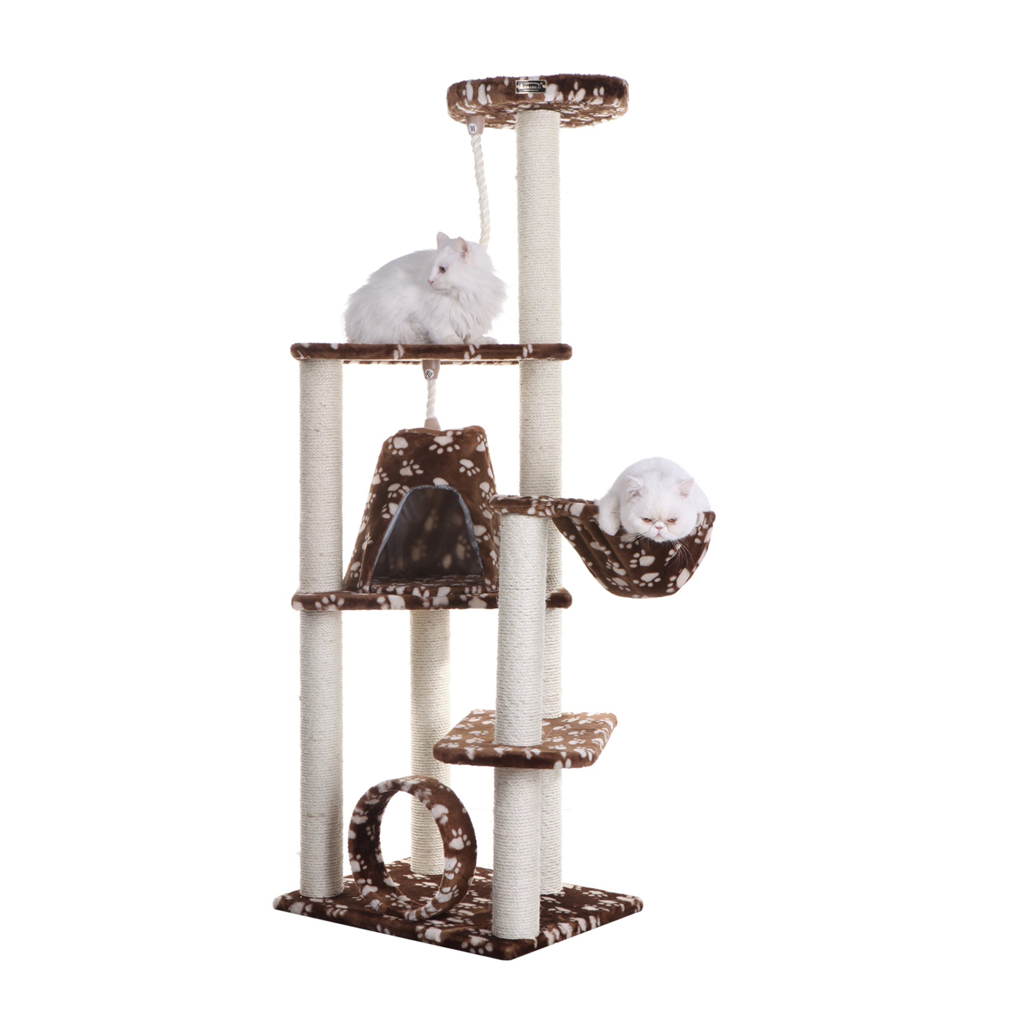 Armarkat Cat Tree Hammock Bed With Natural Sisal Post for Cats and Kittens, A6601