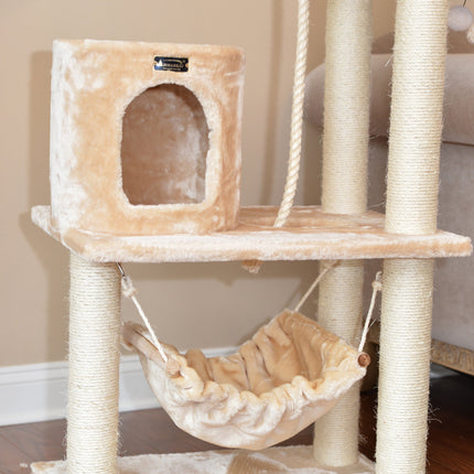 Armarkat 62" Cat tree With Scratch posts Hammock for Cats And Kittens A6202