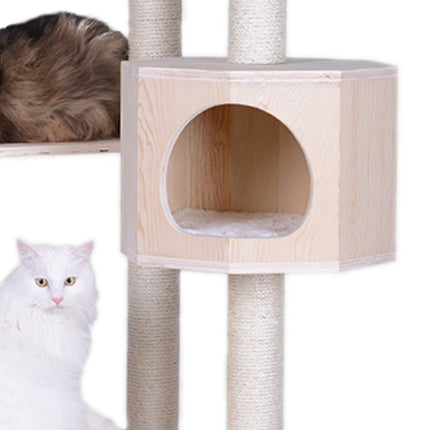 Premium Pinus Sylvestris Wood Cat Tree S8502