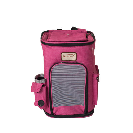 Armarkat PC301P Pets Backpack Pet Carrier In PInk and Gray Combo