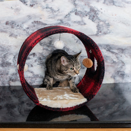 Armarkat B1601 Cat Hideaway Tunnel Scotch Plaid