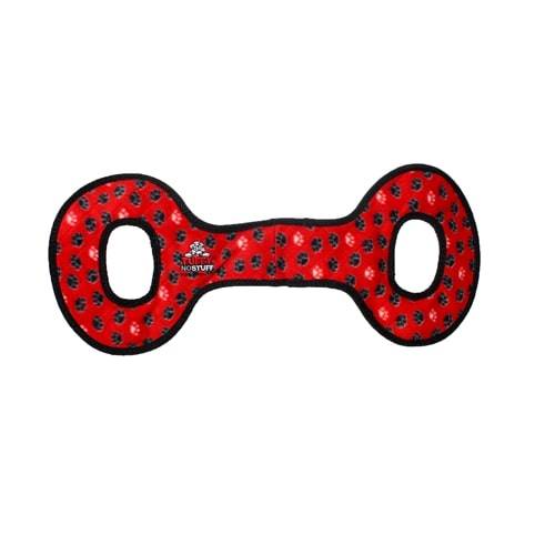 tuffy® Ultimate™ No Stuff Tug-O-War Red Paw print