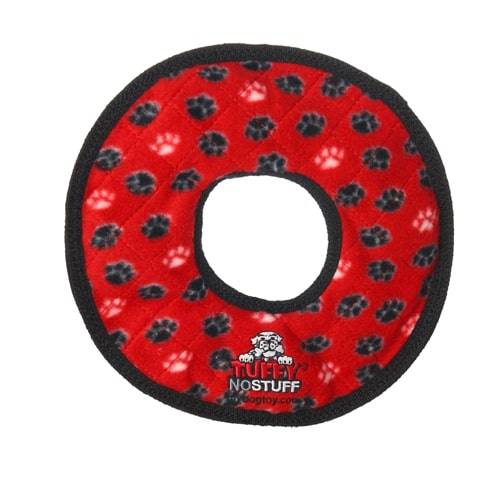 tuffy® Ultimate™ No Stuff Rings Red Paw print