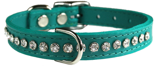 Jade Signature Leather Crystal Collar