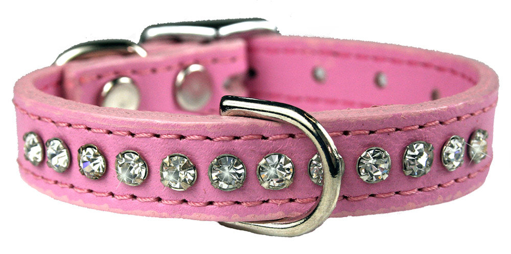 Rose Signature Leather Crystal Collar Option