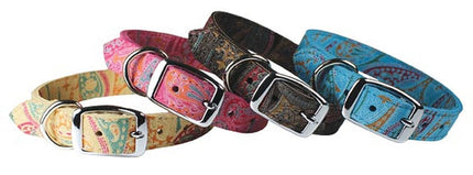 Turquoise Paisley Leather Collection