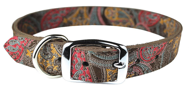 Chocolate Paisley Leather Collection