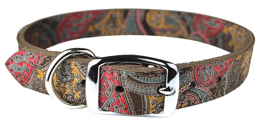 Chocolate Paisley Leather Collection Set
