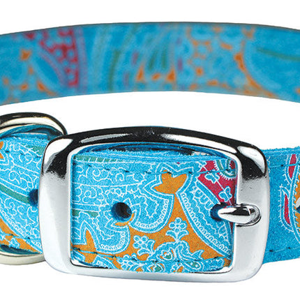 Turquoise Paisley Leather Collection