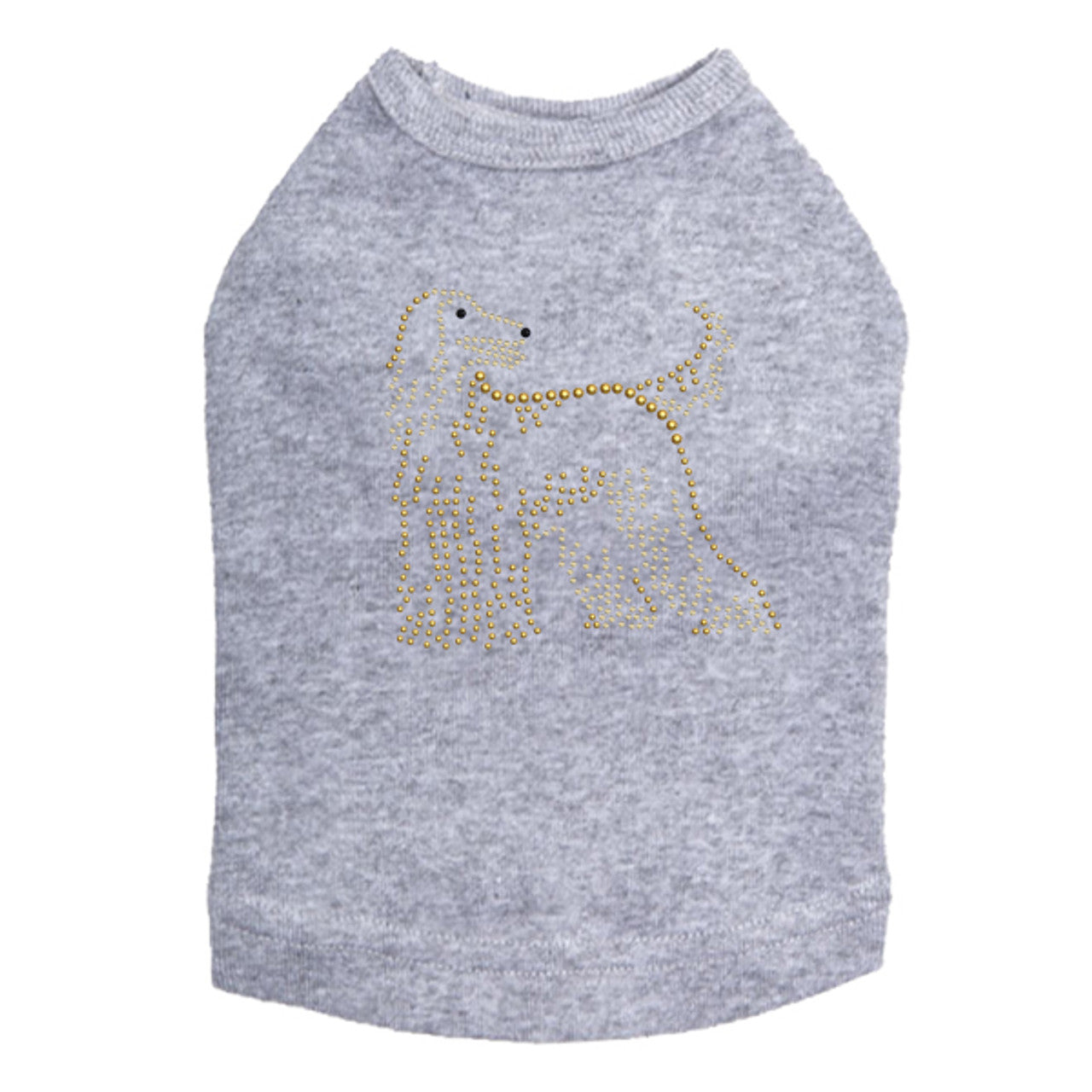 Afghan Hound - Dog Tank Heather Gray