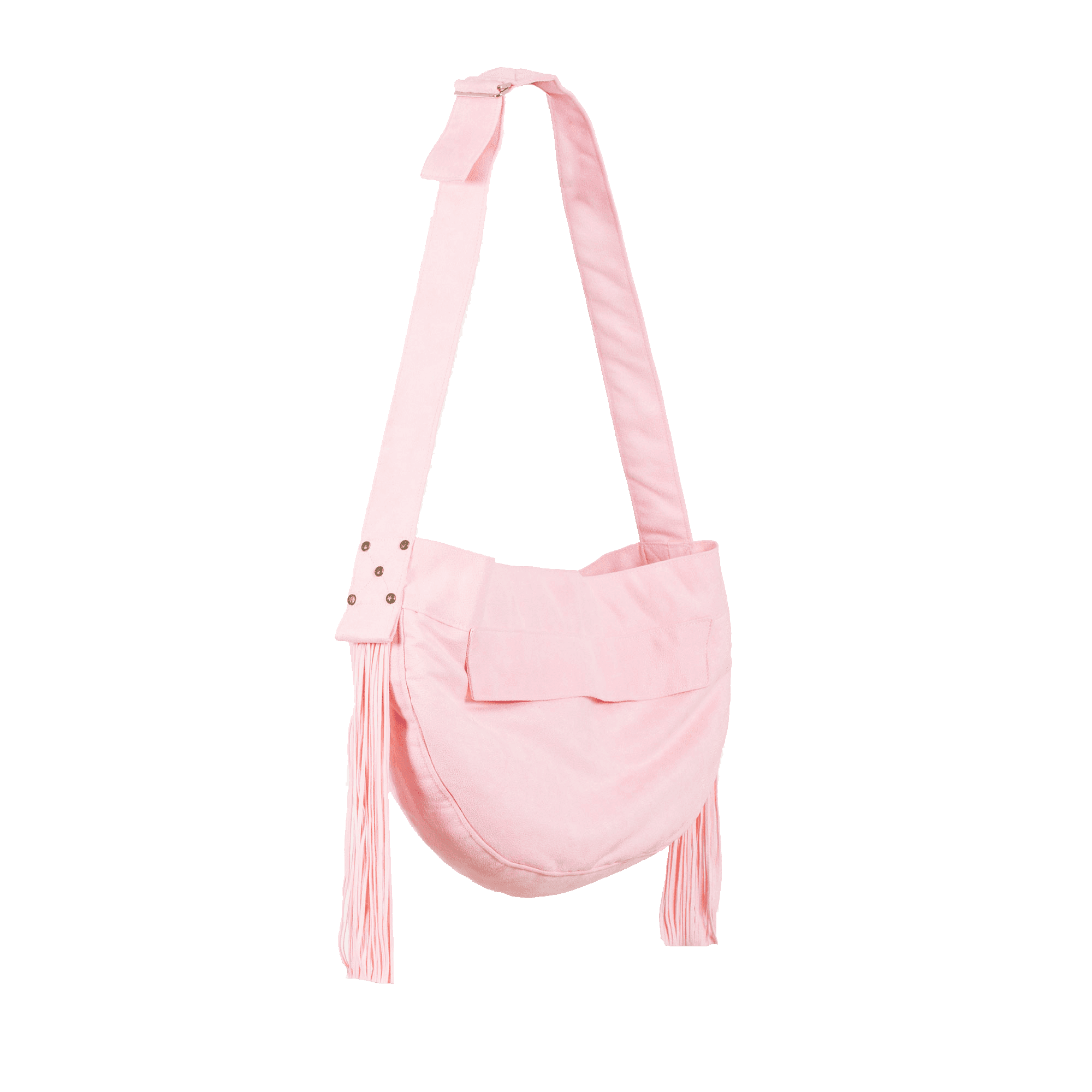 Puppy Pink Cuddle Carrier with Fringe