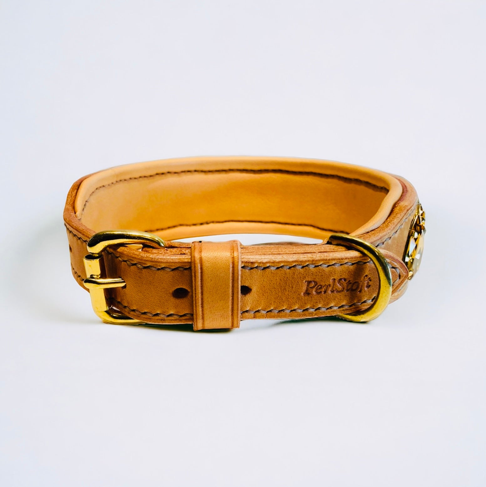 Liz Big Dog Collar Light Colorado Topaz