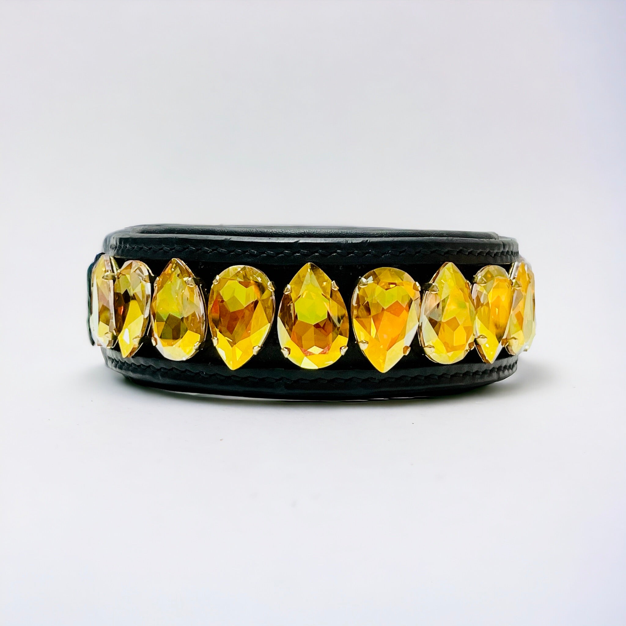 Liz Big Dog Collar Metallic Sunshine