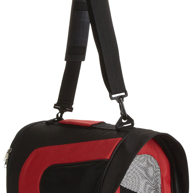 Red And Black Airline Approved Sporty Pet Dog Carrier