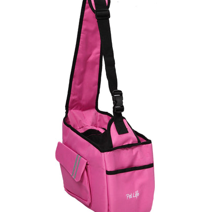 Pink Over-The-Shoulder Hands Travel Pet Carrier