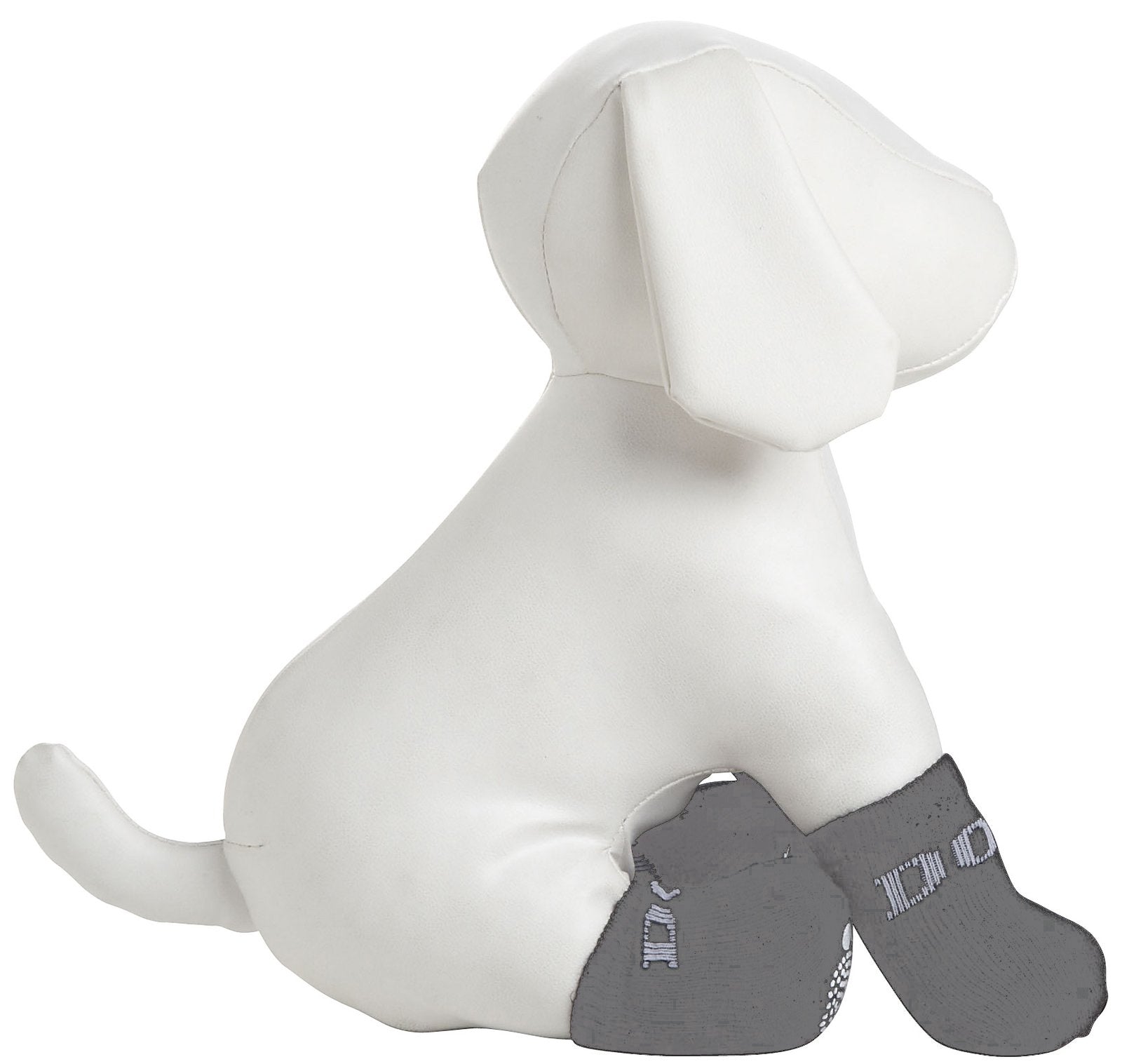 Grey Rubberized Pet Socks