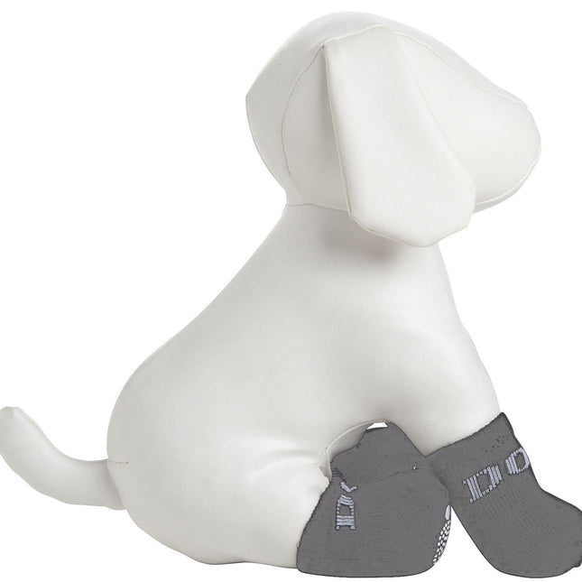 Grey Rubberized Pet Socks