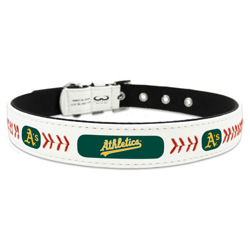 Oakland Athletics Leather Baseball Collar
