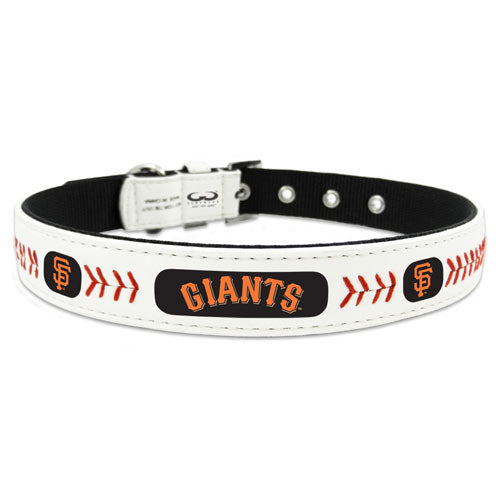 San Francisco Giants Leather Baseball Collar