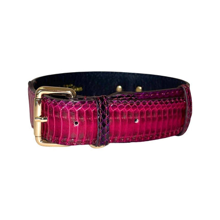 Ruby Red & Purple Snake Classic Collar