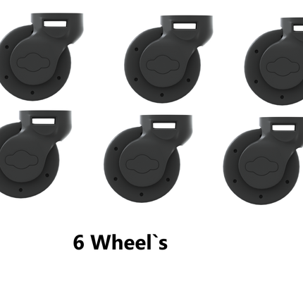 6 Wheels Compatible With Luxury Rider, Luxury Lorry, Bone Cruiser, Quilited Chariot, Pro Version Only.