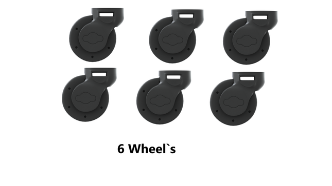 6 Wheels Compatible With Luxury Rider, Luxury Lorry, Bone Cruiser, Quilited Chariot, Pro Version Only.